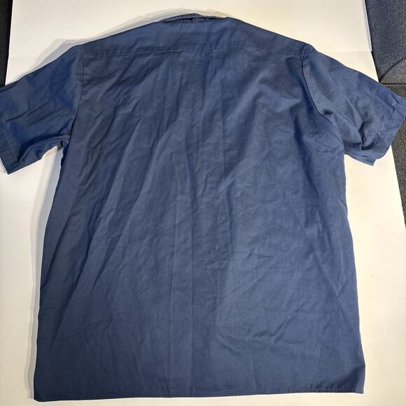 Dickies Shirt Mens 2XL Black Short Sleeve Work Button Front Twill Pockets - Picture 5 of 5